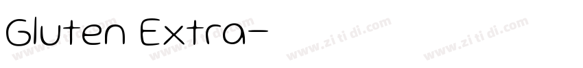 Gluten Extra字体转换